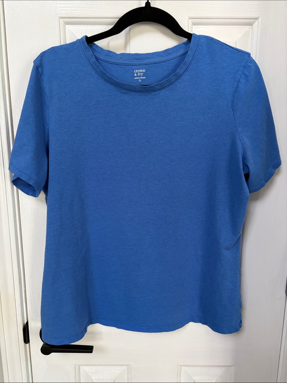 crown & ivy Bright Blue Short Sleeve Tee